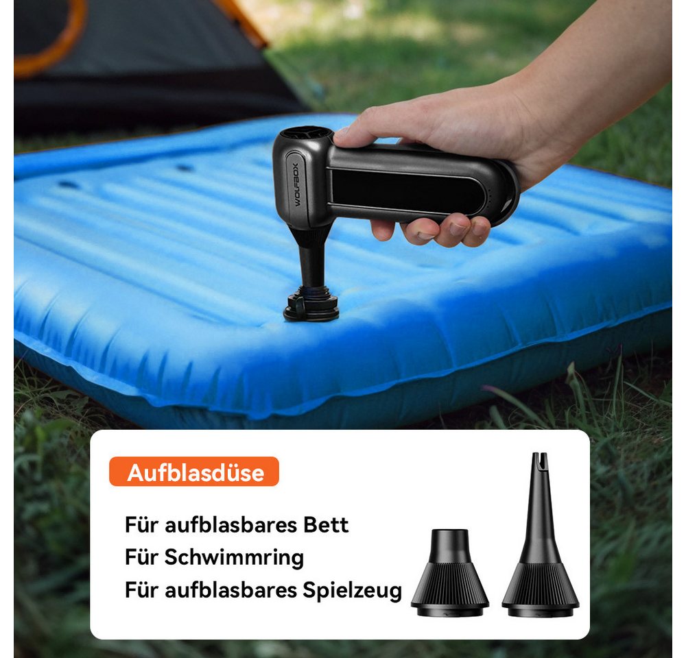 WOLFBOX Akku-Druckreiniger DF100 Akku-Druckluftreiniger 150000 U/min, (1 tlg), 3 Geschwindigkeiten, Luftgebläse Bild 2