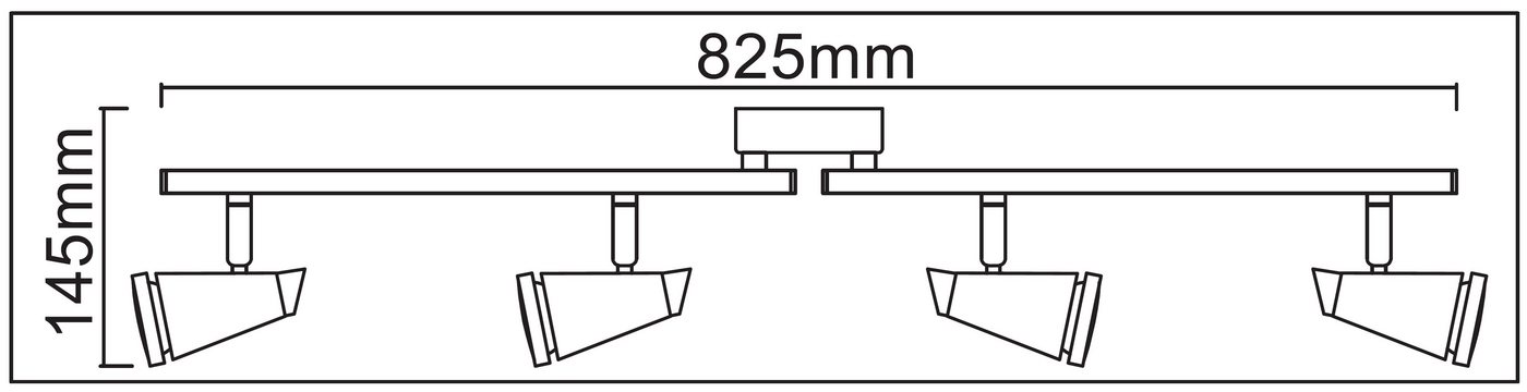 TRANGO LED Deckenstrahler, 4-flammig 1009-42 LED Badleuchte WET IP44 Bad Deckenleuchte in Nickel matt & Chrom, Flurlampe, WC Lampe, Deckenlampe, Deckenstrahler, warmweiß, LED Leuchtmittel Spots schwenkbar Bild 3