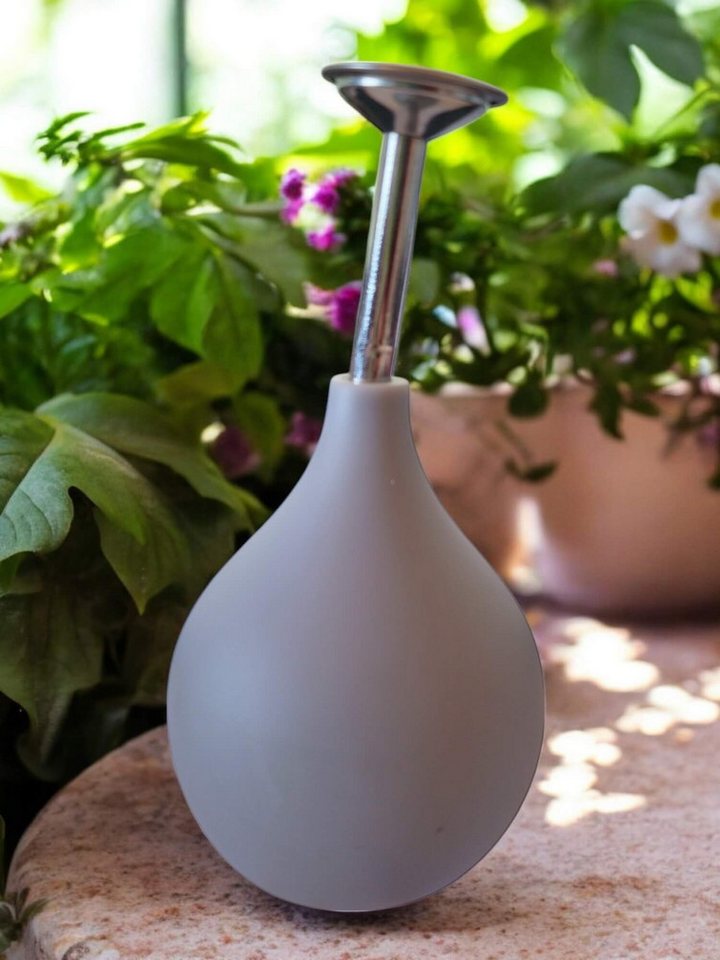 Dekowunder Gießkanne KLEIN GRAU Pflanzen Sprüher 240 ml – Zerstäuber für Blumen & Pflanzen