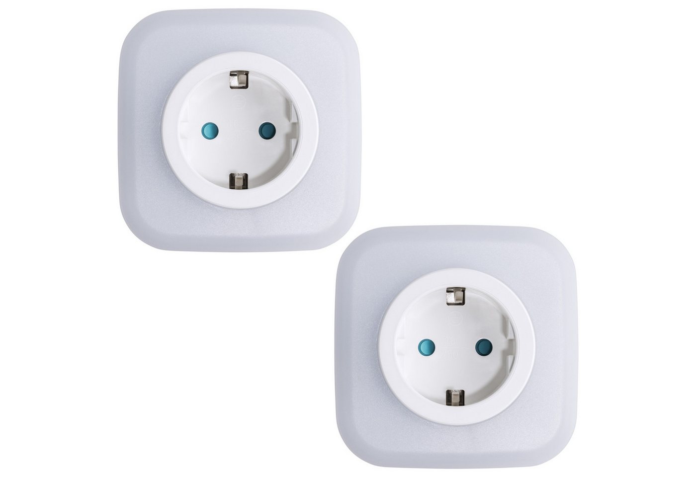 SEBSON LED Nachtlicht Steckdosenlampe 2er Set - Lichtsensor, USB, Ein- und Ausschalter, LED integriert, warmweiß, Zwischenstecker, USB-A und USB-C Anschluss, Dämmerungssensor, 230V Bild 3