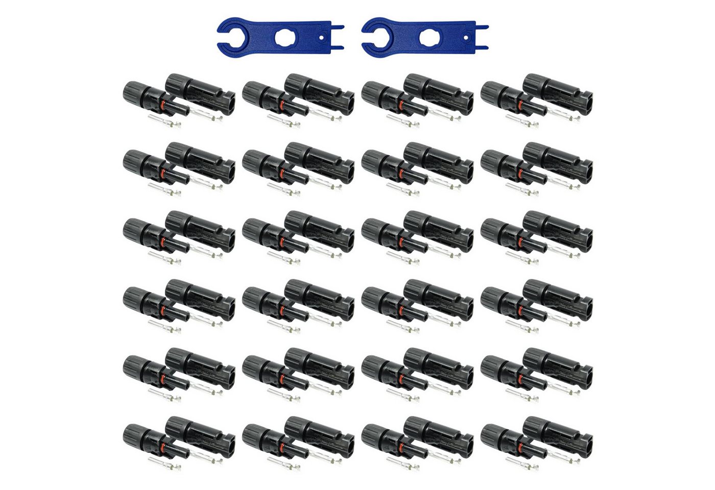 solartronics Solarmodul 5-100 Paar Solarstecker Solar-Spannschlüssel Set, Wasserdicht, (24-St) Bild 5