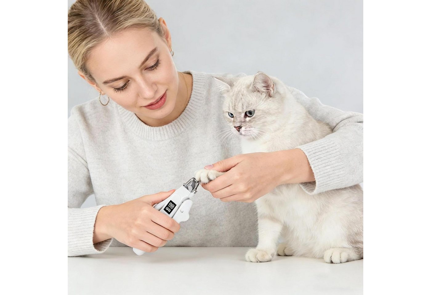 FELIXLEO Krallenschleifer LED Krallenschere mit Schleifer für Hunde und Katzen Bild 2