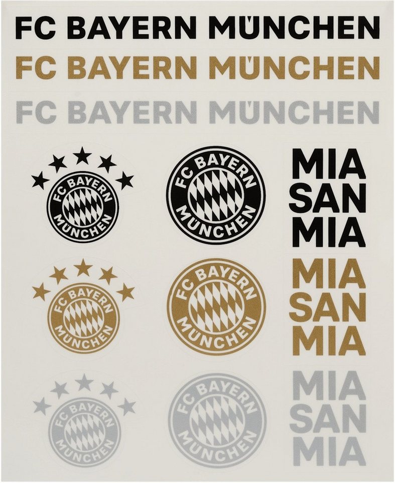 FC Bayern München Aufkleber Aufkleberkarte 2er Set