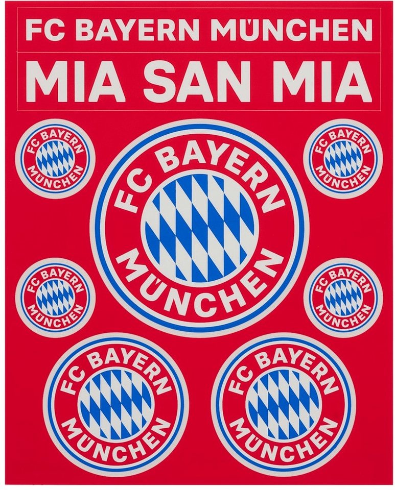 FC Bayern München Aufkleber Aufkleberkarte 2er Set Bild 2