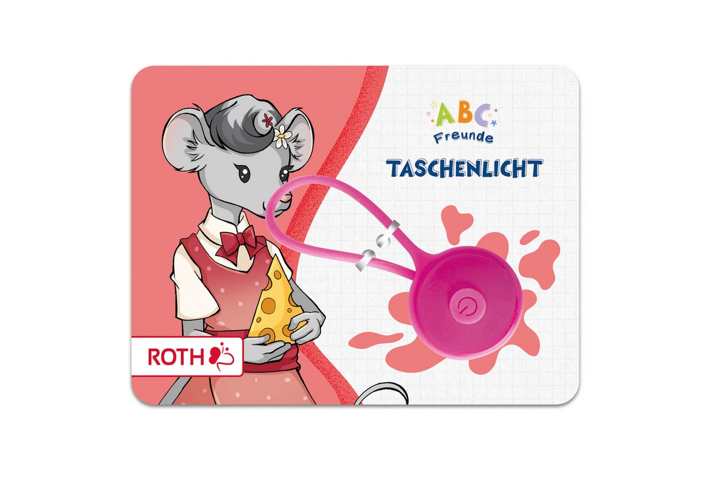 Roth Schultüte Taschenlicht "ABC Freunde" Maus Matilda, Verschluss