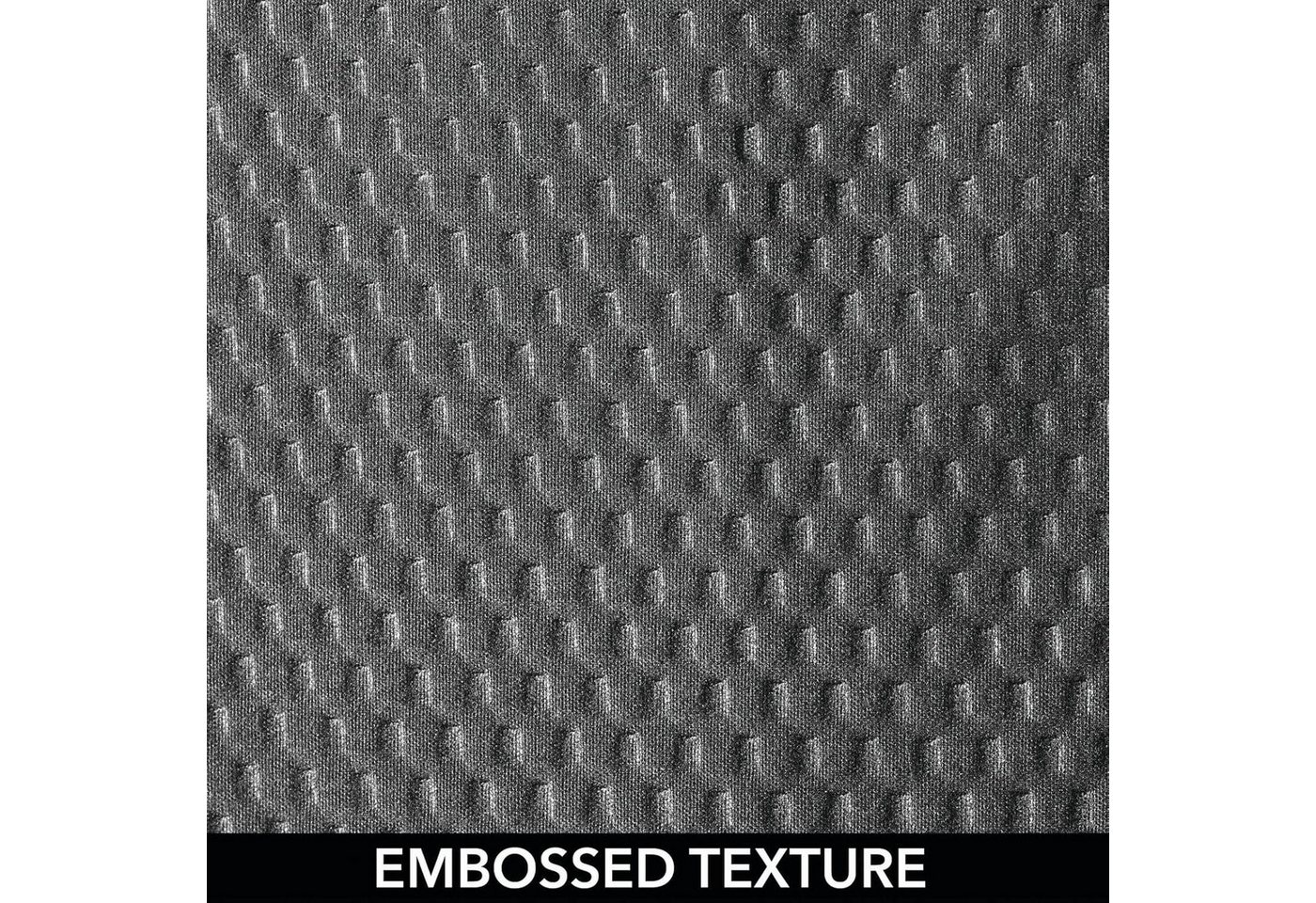 mDesign Badaccessoire-Set mDesign Luxus Duschvorhang Badewannenvorhang Waffelmuster Polyester Bild 4