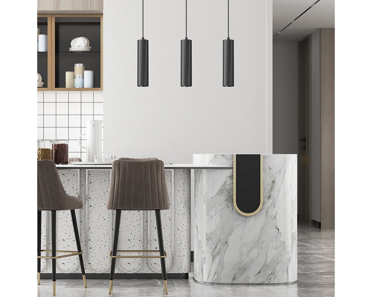 Braytron LED-Hängeleuchte Pendelleuchte Gold/Kupfer Schwarz Weiß – Modernes Zylinderdesign, ohne Leuchtmittel, Modernes Design, GU10 Fassung, Oberflächenbeschichtet, Aluminium Bild 4