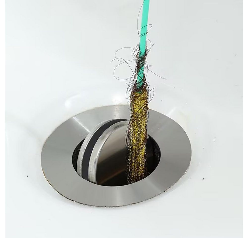 FOUORTUNATE-BEE Rohrreinigungsspirale 4 Stück Abflussreinigungswerkzeug Abflussreiniger Spirale 90cm, 130cm, (4 tlg), für Badewanne Abwasserkanäle Waschbecken