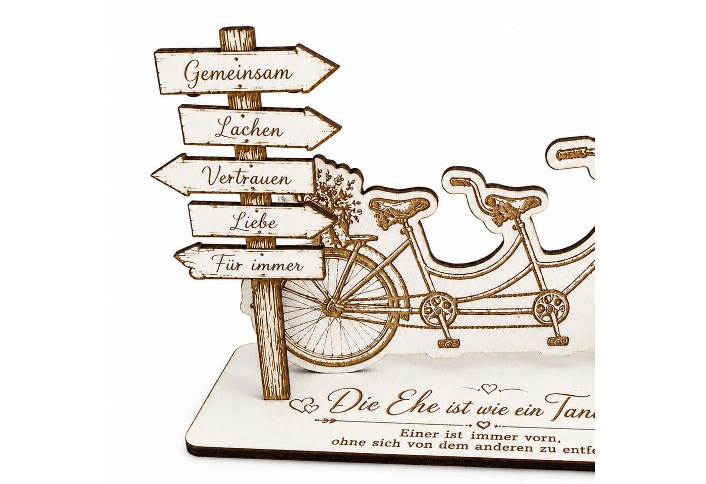 Dekolando Hochzeitskarte Geldgeschenk Hochzeit Tandem Brautpaar Geschenk 14,5 cm Bild 2
