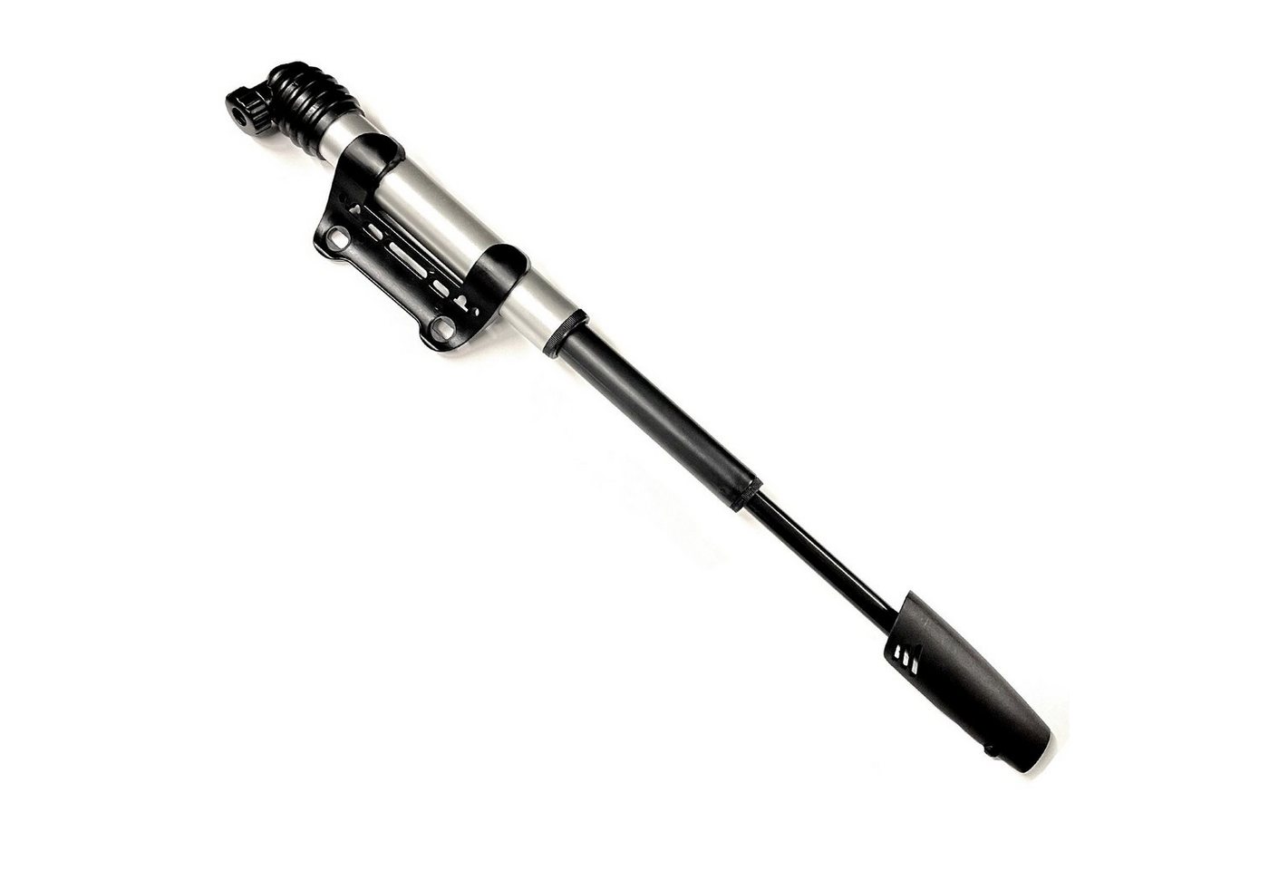 HAC24 Luftpumpe Fahrradpumpe Handpumpe Ballpumpe Mini Handluftpumpe (1-tlg), Inkl. Rahmenbefestigung & Ventilnadel Bild 2