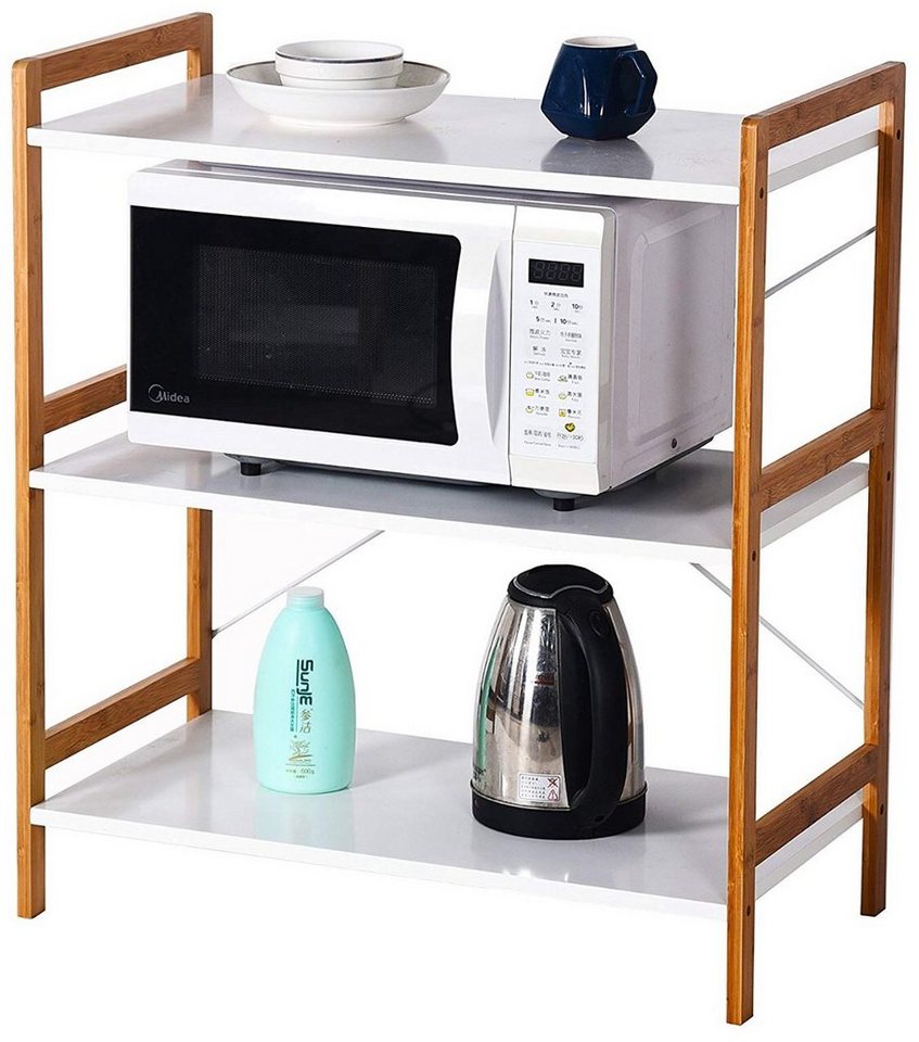 little dove Küchenregal Kleines Regal 3 Ablagen für Küche Wohnzimmer Bad Büro Bild 5