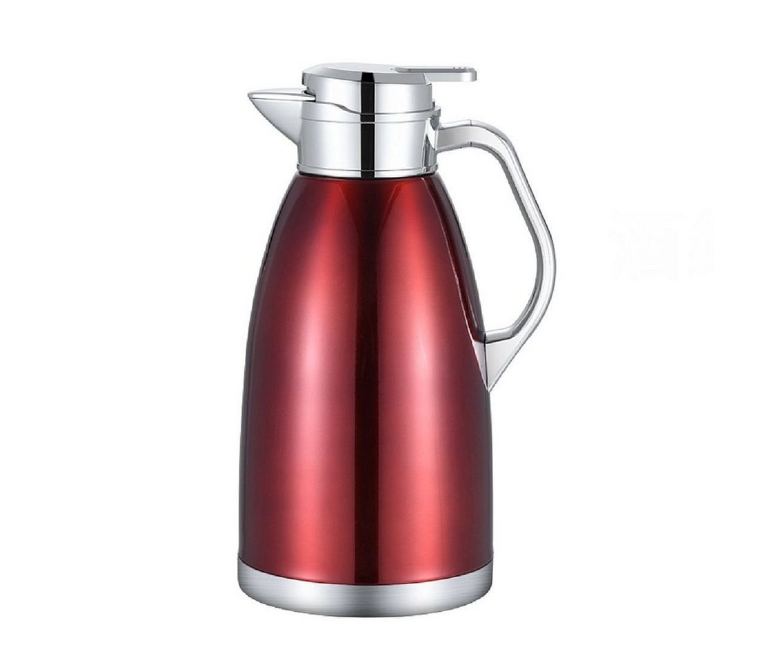 Rungassi Isolierkanne Thermoskanne Isolierkanne Kaffeekanne 2,3 Liter FLSK2,3 Farbe: rot