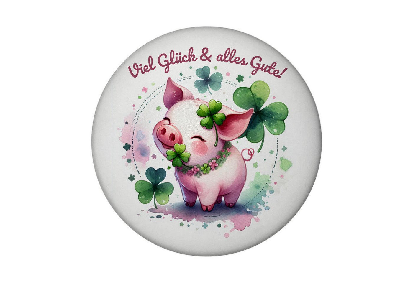 speecheese Magnet Glücksschwein Magnet rund