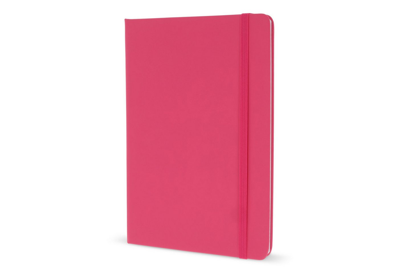 TOPPOINT Notizbuch Notizbuch / DIN A5 / 192 S. / liniert / PU Hardcover / Farbe: pink