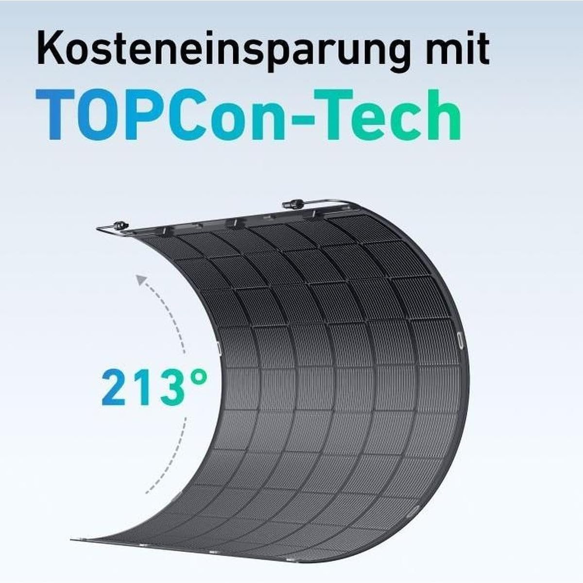Kleines Kraftwerk Balkonkraftwerk, 900 W, Monokristallin, (4-St), 4 x 225W flexible Solarmodule, Wechselrichter, Solarkabel Bild 2