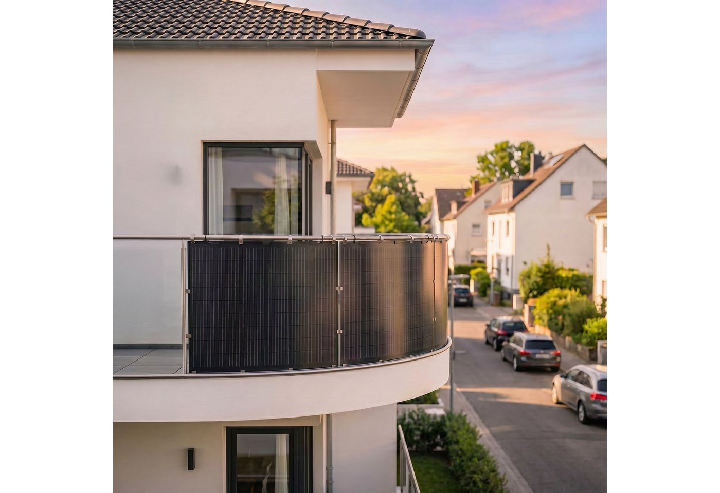 Kleines Kraftwerk Balkonkraftwerk, 900 W, Monokristallin, (4-St), 4 x 225W flexible Solarmodule, Wechselrichter, Solarkabel Bild 5