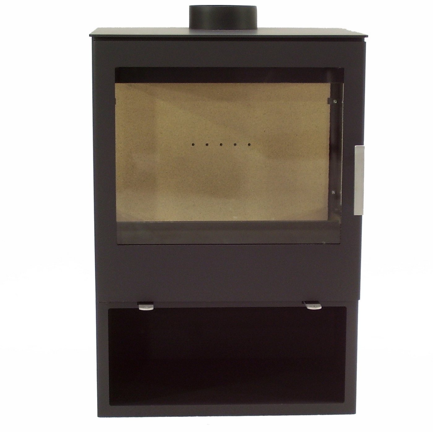 Apex Kaminofen Panorama Kaminofen 9,8kW 56315 Holzofen 9.8kW 3 Scheiben, (1-tlg) Bild 3