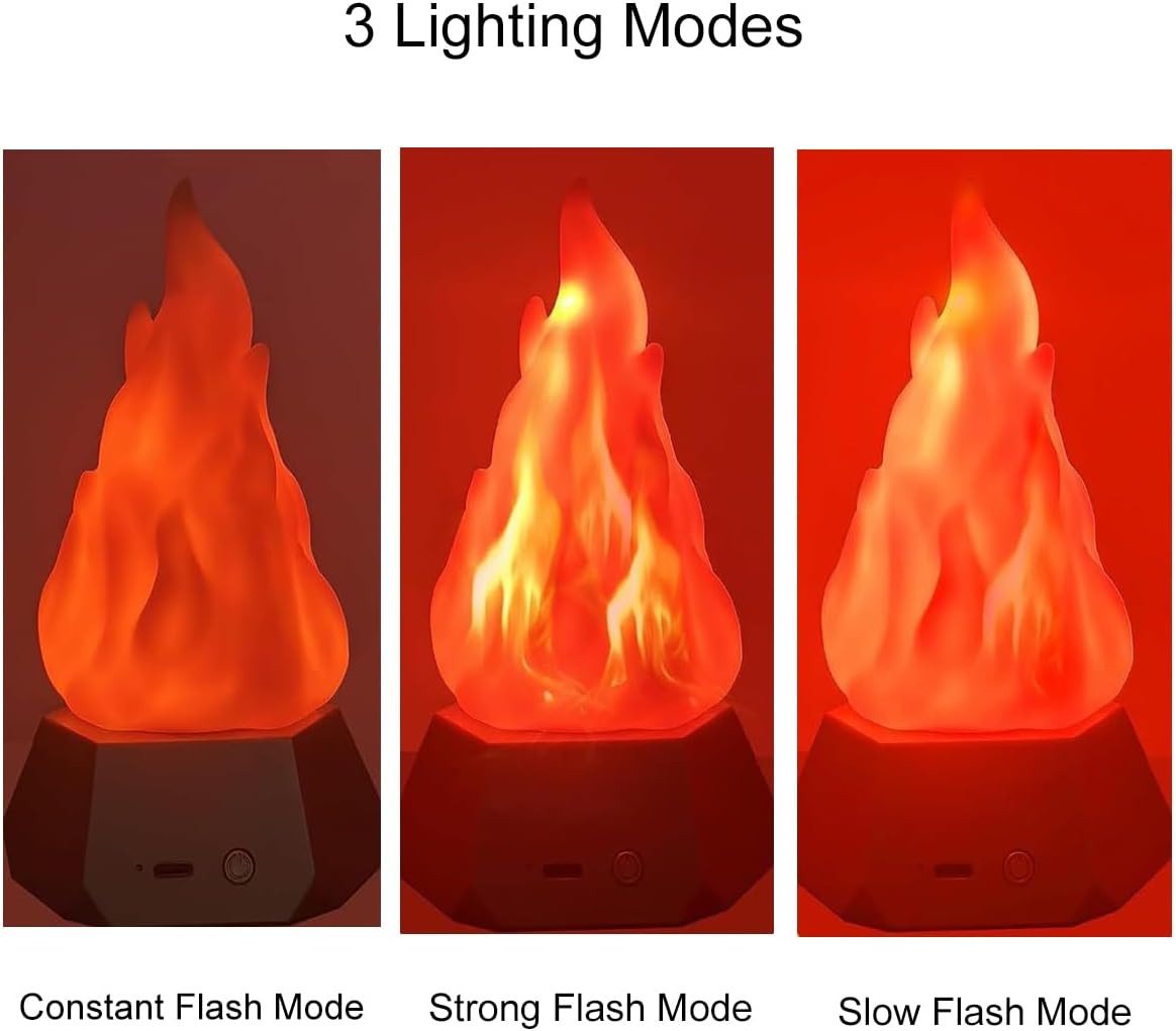 FELIXLEO LED Nachtlicht LED Flammen simulation bietet hohe Sicherheit ohne echte Hitze Bild 3