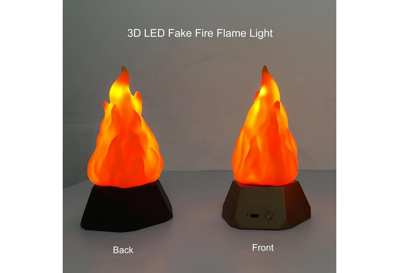 FELIXLEO LED Nachtlicht LED Flammen simulation bietet hohe Sicherheit ohne echte Hitze Bild 4