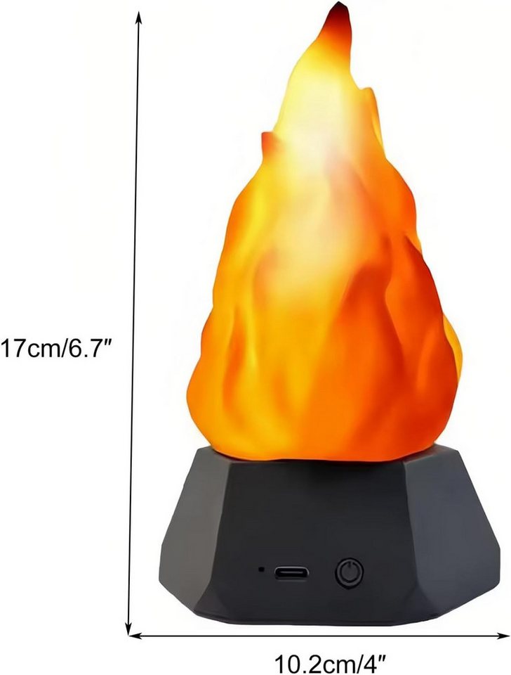 FELIXLEO LED Nachtlicht LED Flammen simulation bietet hohe Sicherheit ohne echte Hitze Bild 5