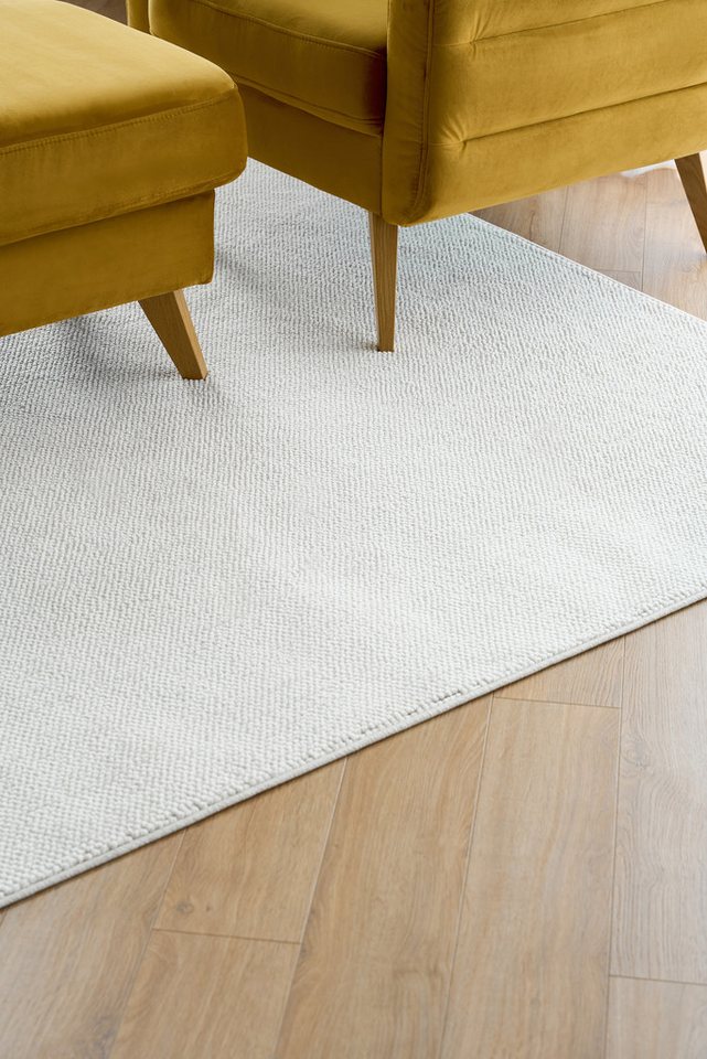 Tapiso Teppich AGRA, quadratisch, Höhe: 10 mm, Quadratischer Kurzflorteppich mit weicher Oberfläche Bild 3