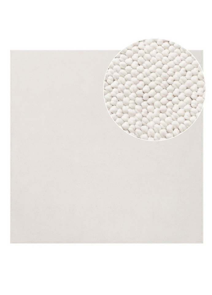 Tapiso Teppich AGRA, quadratisch, Höhe: 10 mm, Quadratischer Kurzflorteppich mit weicher Oberfläche Bild 5