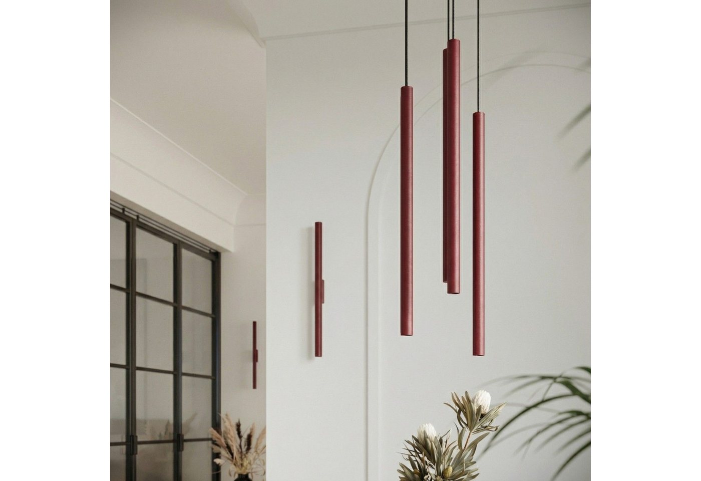 Licht-Erlebnisse Wandleuchte PETERA, ohne Leuchtmittel, Up Down 50 cm hoch G9 2-flammig Modern Bild 3