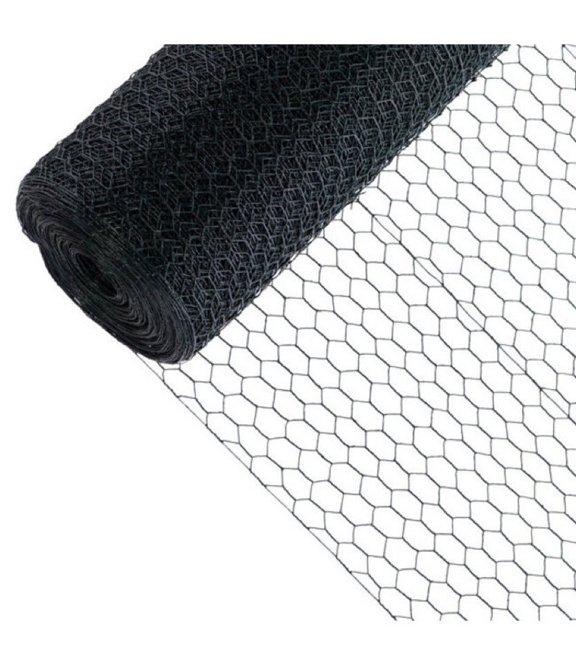 Garmix Sechseckgeflecht Kaninchendraht Grün 25mm 50cm 25m 1,0mm EXTRA PVC Bild 3