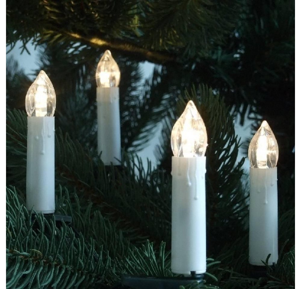 F-H-S International GmbH & Co. KG LED-Christbaumkerzen 23454 LED Weihnachtsbaumbeleuchtung außen 17,4m Timer warmweiß