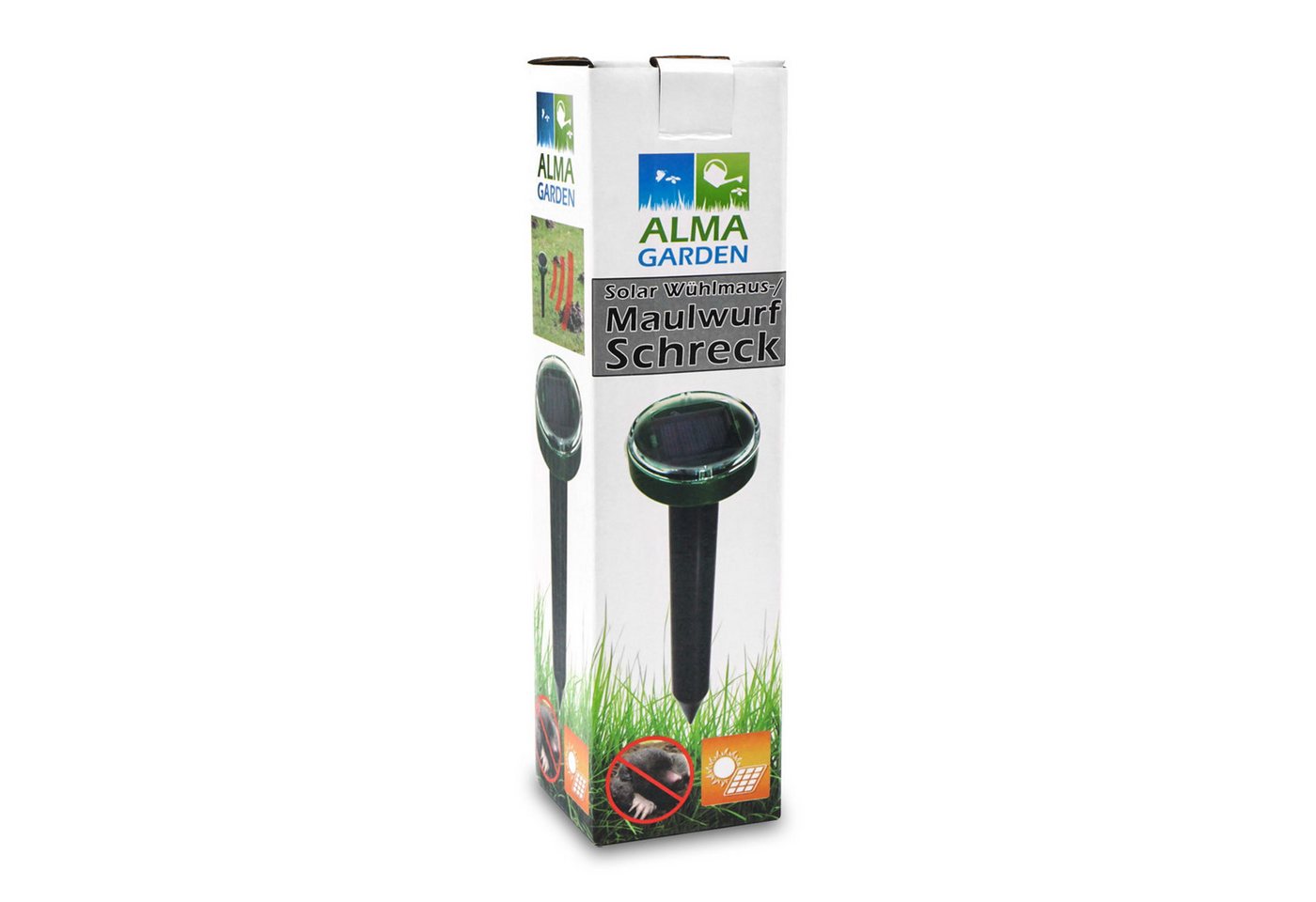 Alma Garden Vibrations-Tierabwehr Maulwurfschreck - Abwehr für Maus, Maulwurf, Nagetier & Co. Vertreiber, 1-tlg., Abschreckung mit Vibration und Ultraschall Bild 3