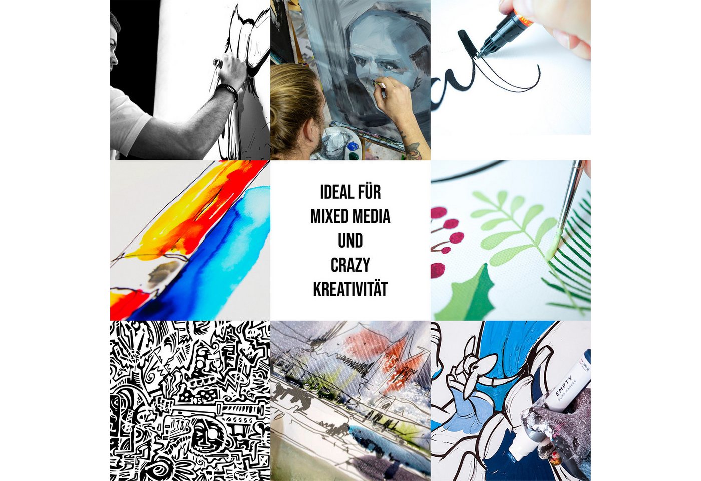 Crazy Canvas Leinwand HOBBY 20x30 cm 2er Pack, Keilrahmen, feine Struktur, versandfrei, 270 g/m², universal grundiert, Made in Berlin Bild 2