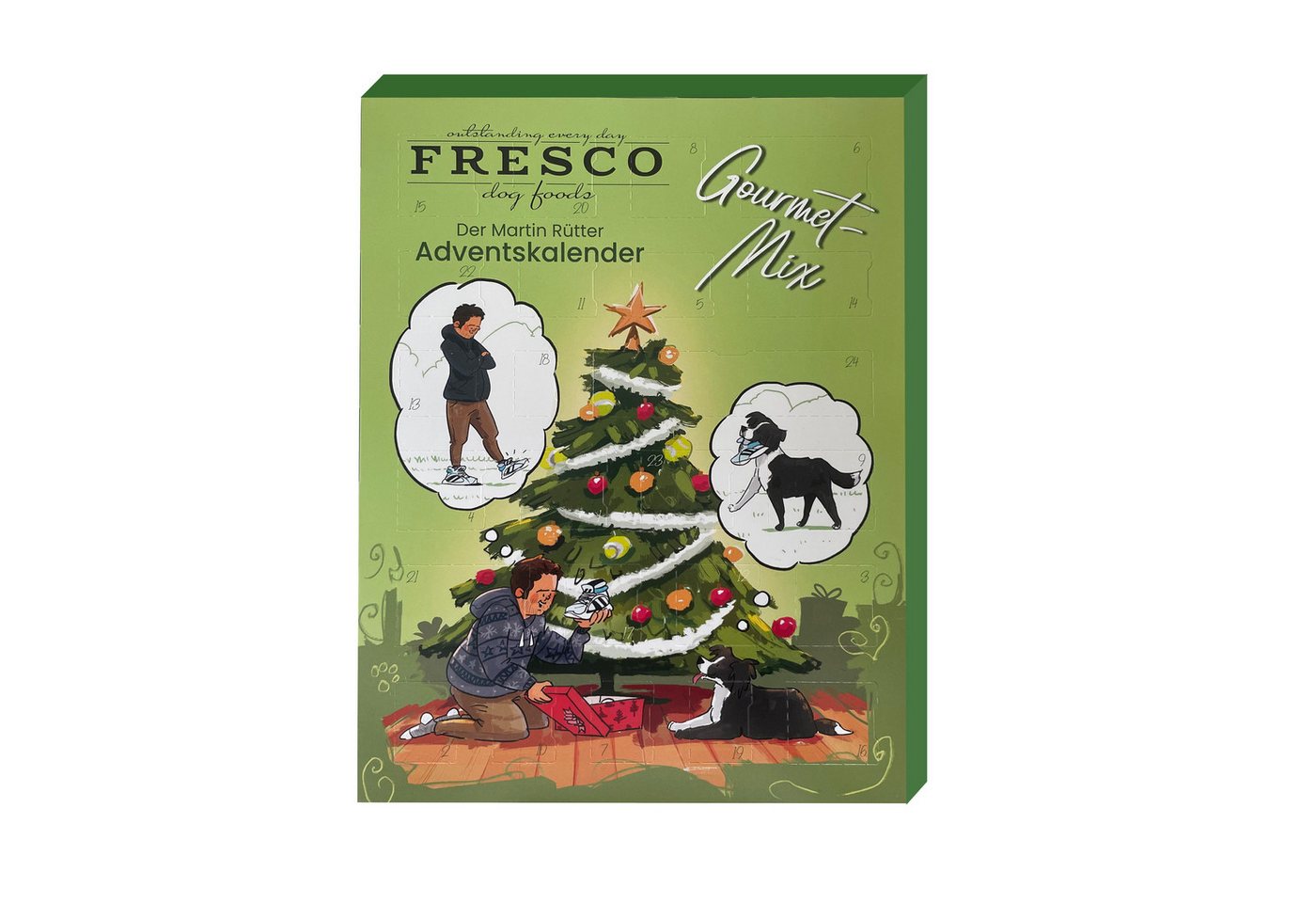 Fresco Dog Hunde-Adventskalender Martin Rütter Adventskalender 2026 für Hunde (Packung), Getreidefrei, viele Sorten & hoher Fleischanteil Bild 2