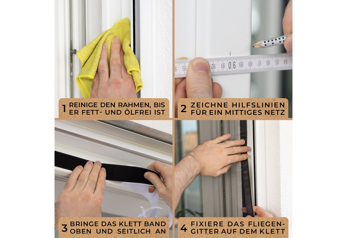 MÜCKENMEISTER Insektenschutz-Tür - Fliegengitter Balkontür mit Magnet - Insektenschutz Terassentür, Größen: 200x90, 210x90, 210x100, 220x100, 220x110, 220x120