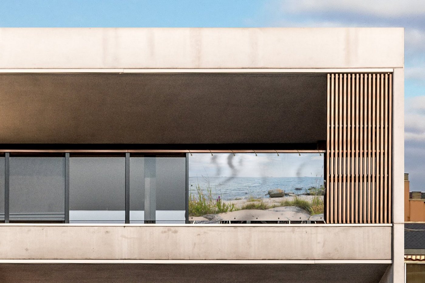 MuchoWow Balkonsichtschutz Strand - Meer - Kieselsteine (1-St) Balkon Sichtschutz 90x200, Windschutz für Zaun PVC, 200x90 cm Bild 3