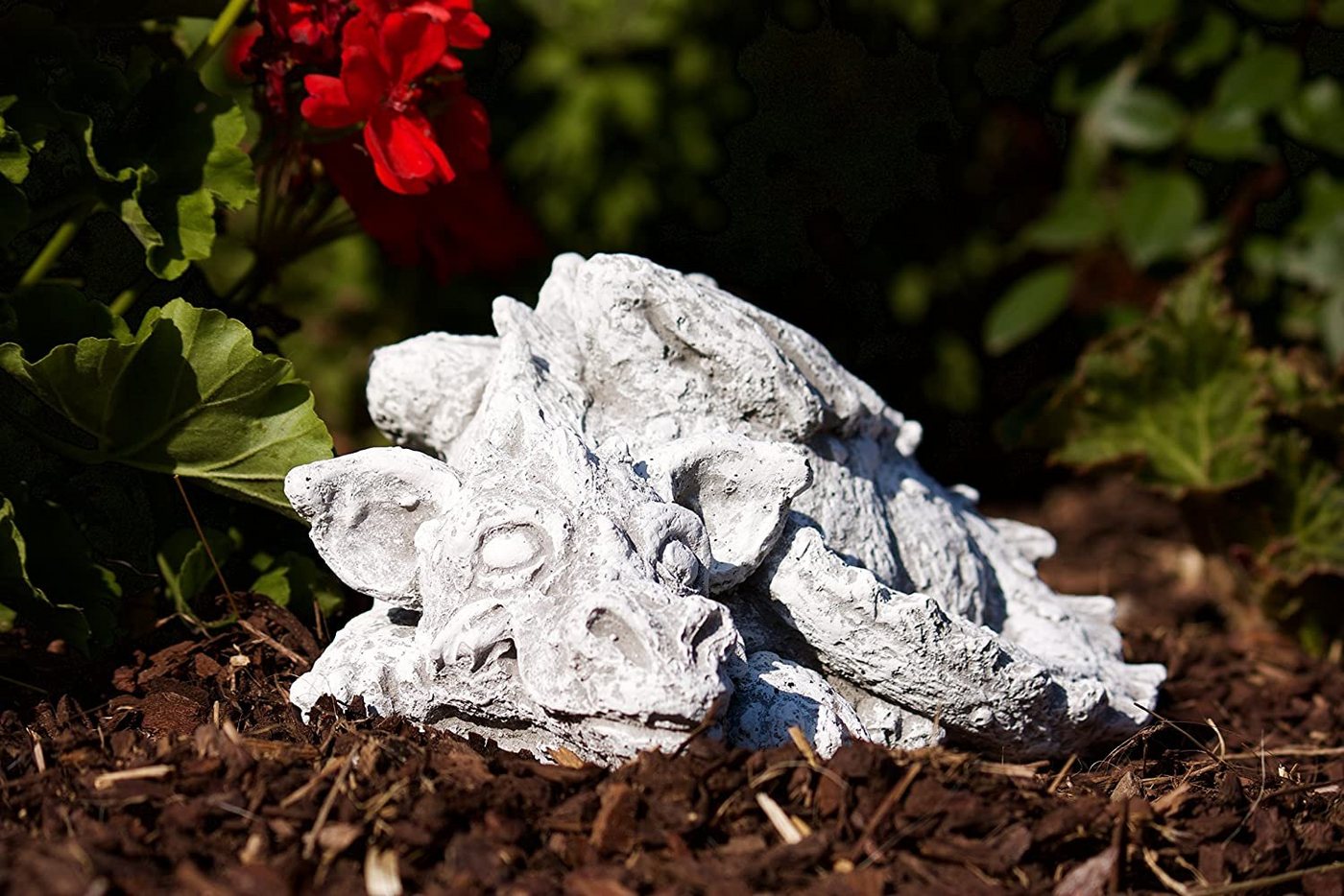 Stone and Style Gartenfigur Frostfeste Steinfigur Drache Flokii