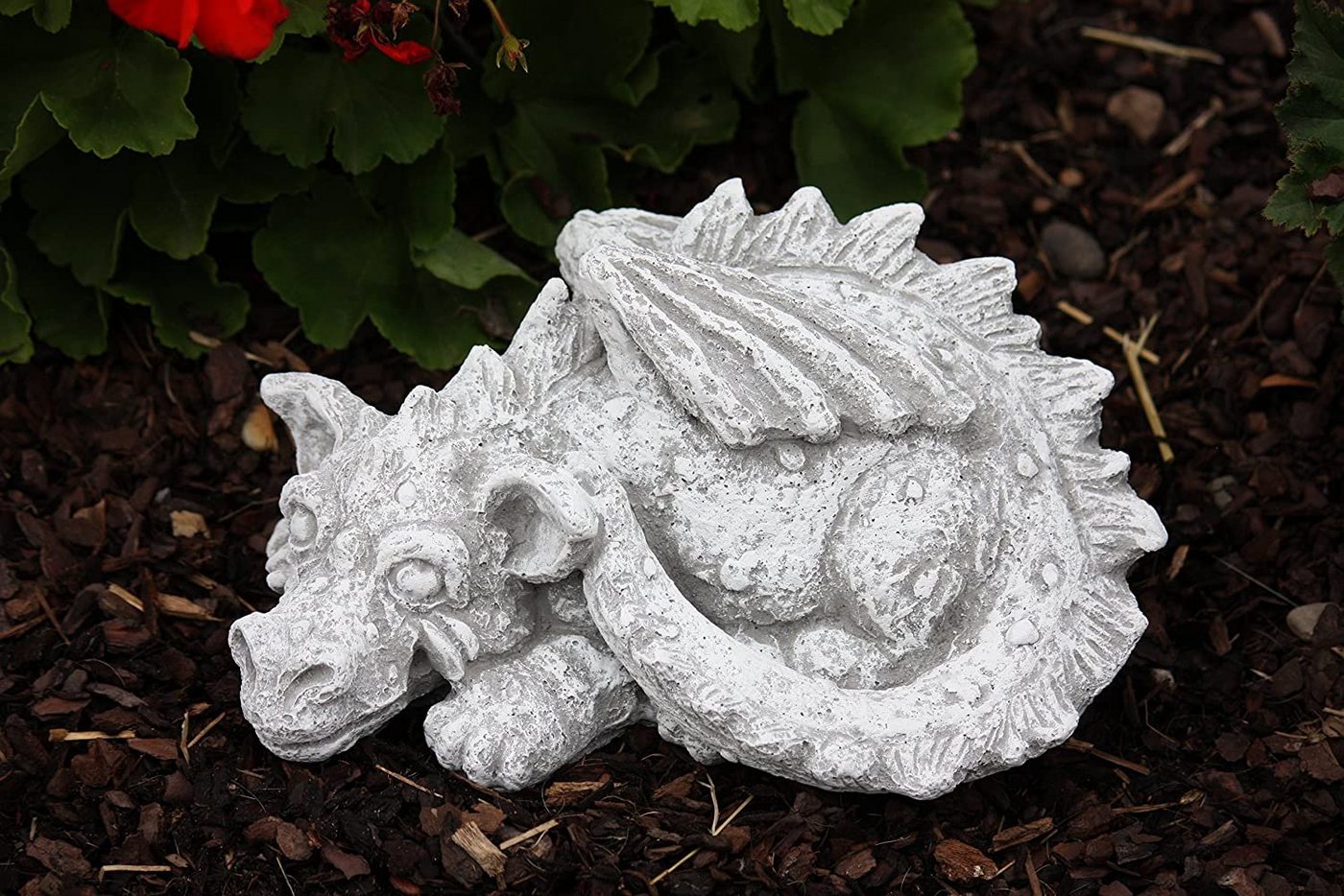 Stone and Style Gartenfigur Frostfeste Steinfigur Drache Flokii Bild 3