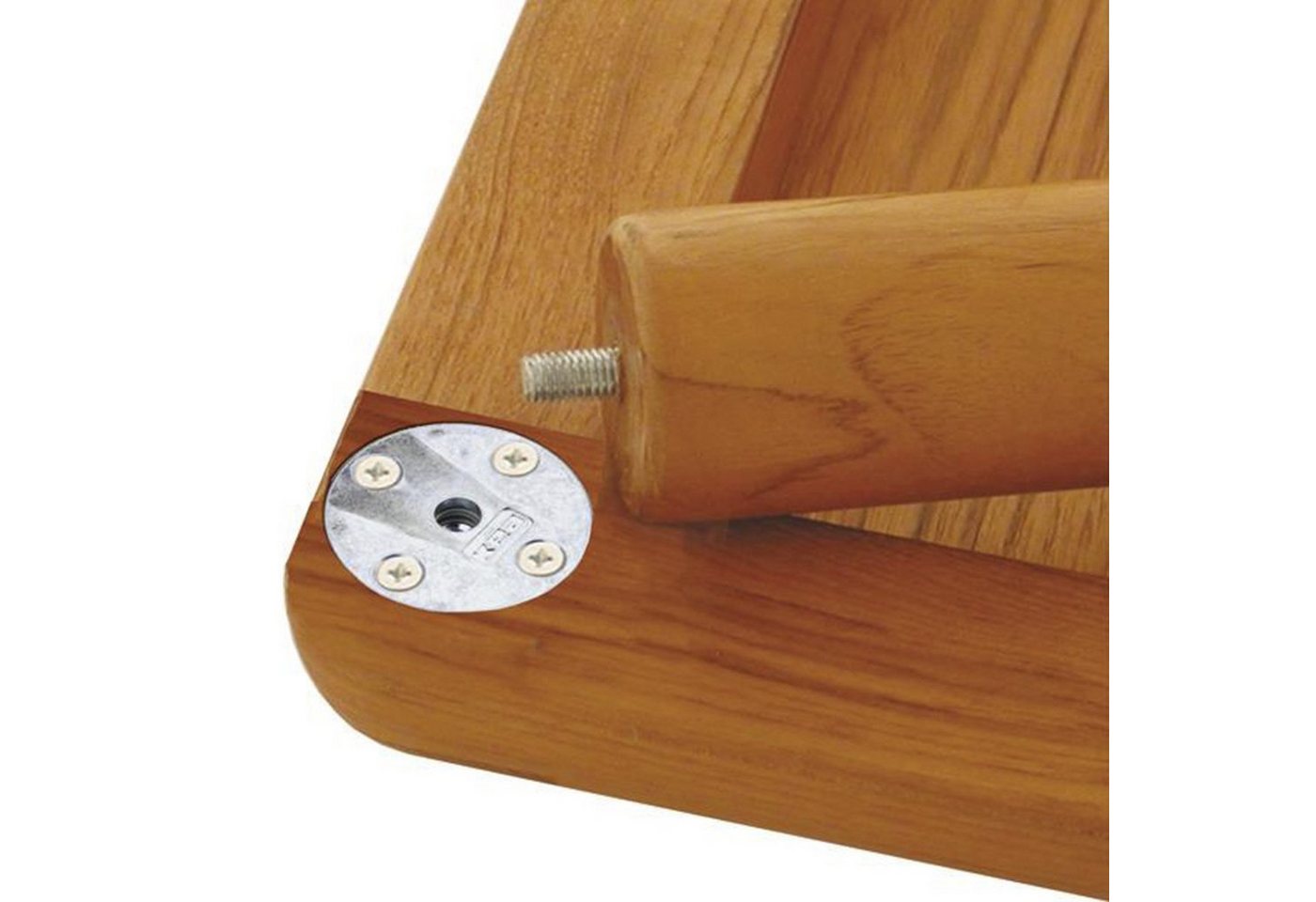 SO-TECH® Möbelbeschlag Tischbeinbeschlag KEA Möbelfußverbinder (4 St), Tischbeinverbinder eckig 47,5x47,5 mm für M8-Gewindeschraube Bild 2