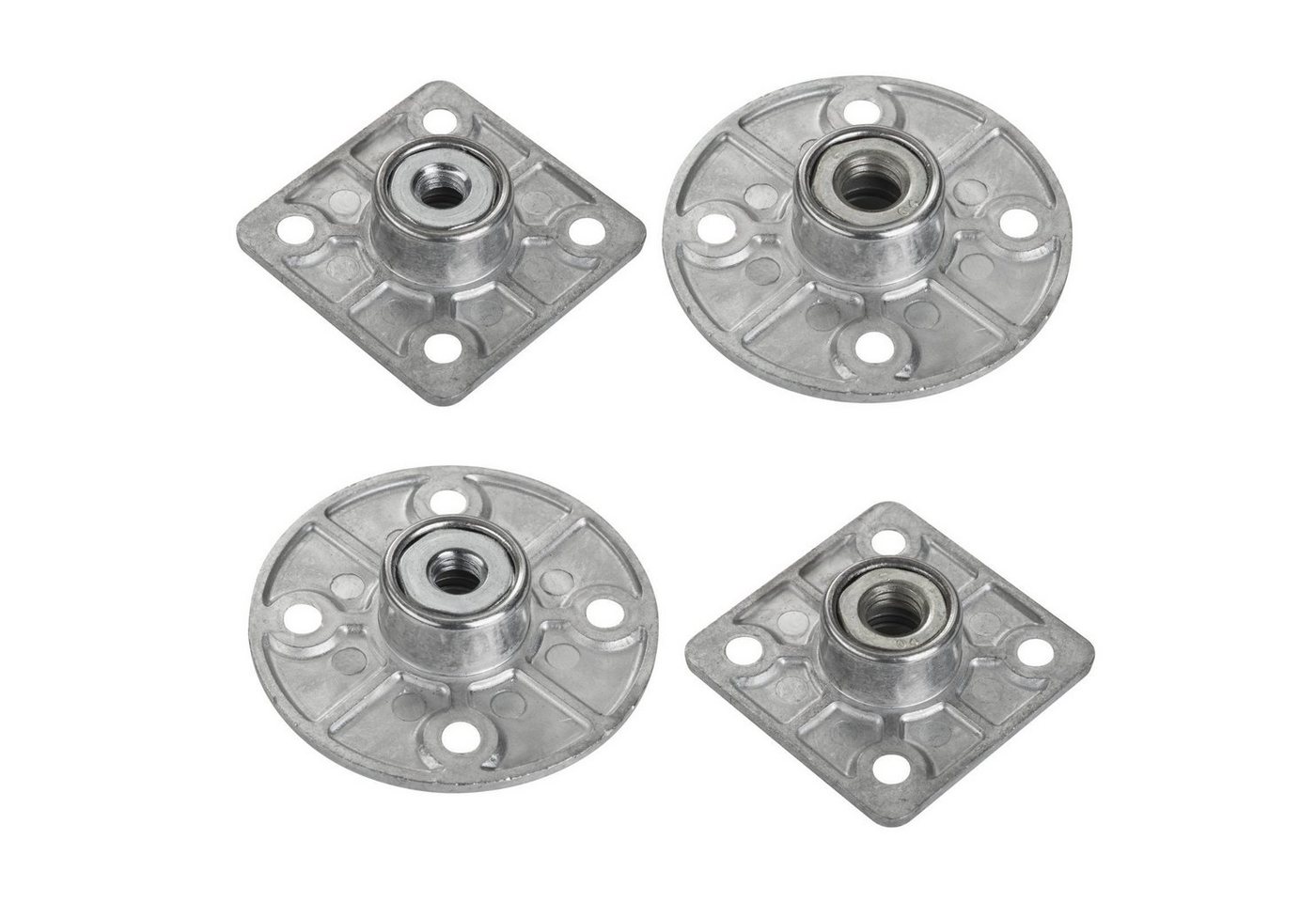 SO-TECH® Möbelbeschlag Tischbeinbeschlag KEA Möbelfußverbinder (4 St), Tischbeinverbinder eckig 47,5x47,5 mm für M8-Gewindeschraube Bild 5
