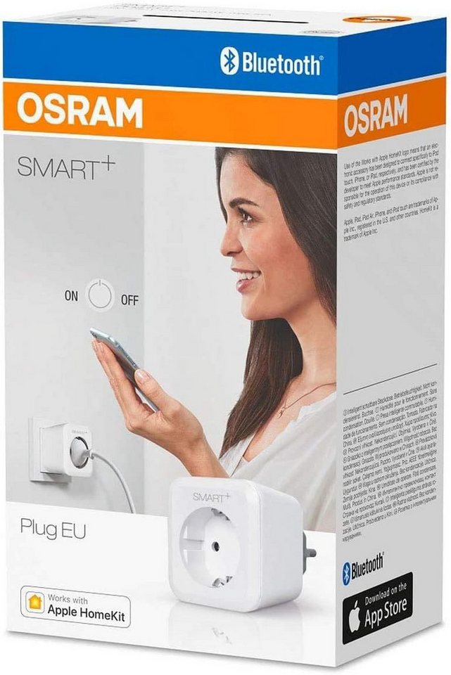 Osram LED Dekolicht, OSRAM SMART+ Plug, Bluetooth schaltbare Steckdose, fernbedienbar, für Bild 4