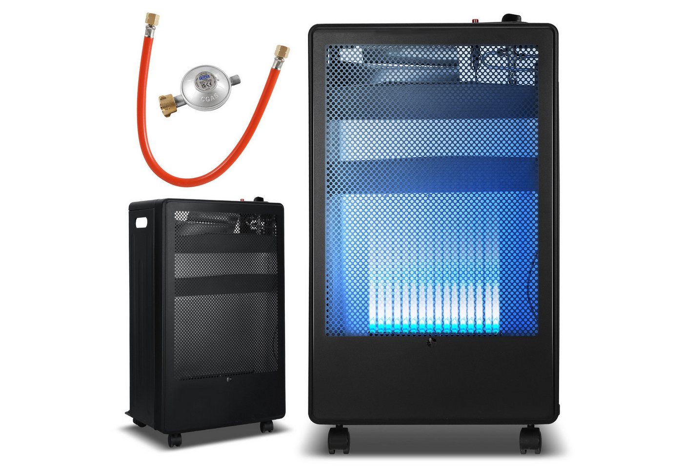 Clanmacy Heizgerät Infrarot Gasheizung 3800 Watt inkl. Schlauch & Druckminderer, für Buta, 3800 W Bild 4
