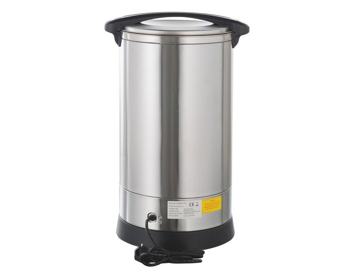 GastroHero Perkolator Kaffeebereiter 18 Liter I Perkolator 121 Tassen Kapazität, Überhitzungsschutz, praktischer Wasserhahn
