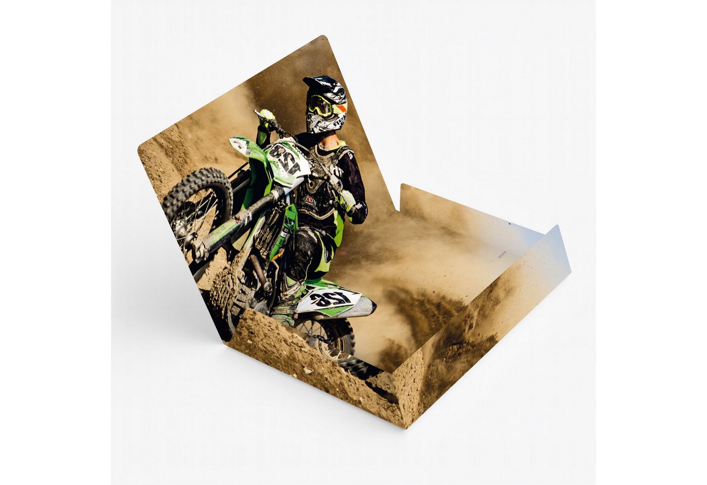 itenga Organisationsmappe ITENGA Gummizugmappe Sammelmappe A4 Karton Motiv Motocross Bild 2