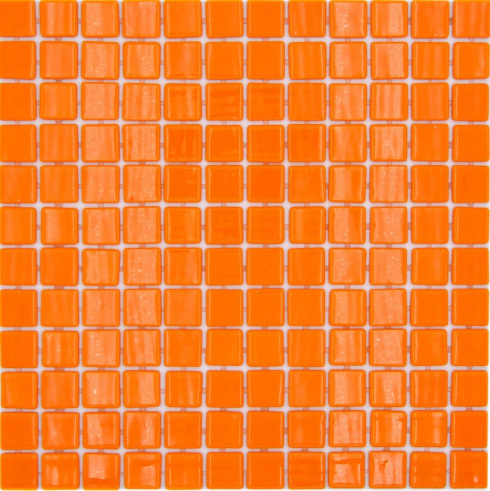 Mosani Mosaikfliesen Recycling Glasmosaik Mosaikfliesen orange glänzend Bild 4