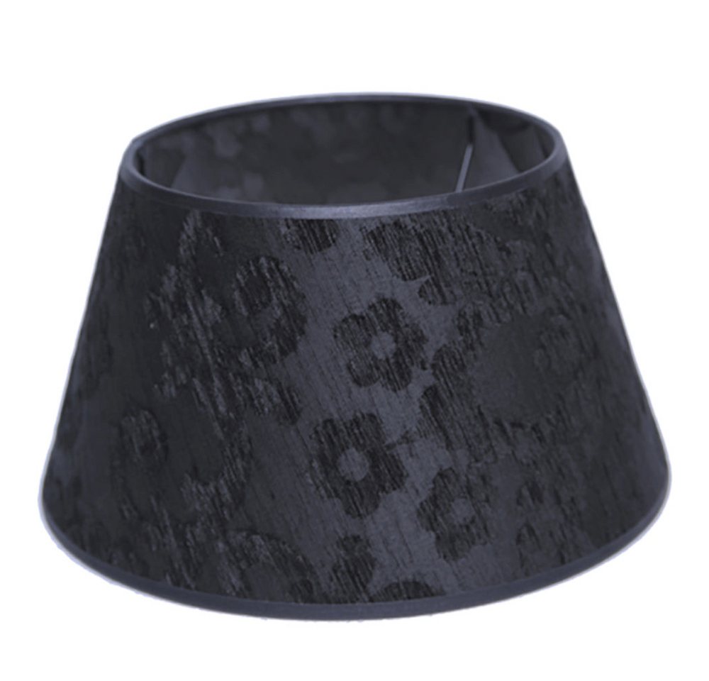 Dirk Davids Leuchten GmbH Lampenschirm Lampenschirm Schwarz Yaris für Tischleuchte 30-20-17cm, Hochwertiger Stoffschirm