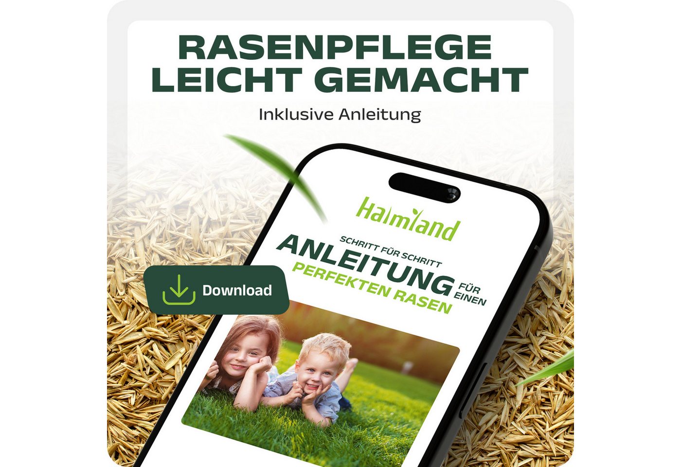 halmland Rasensamen Halmland Premium Rasensamen 5kg schnellkeimend für Sport & Spiel 200m² Bild 2