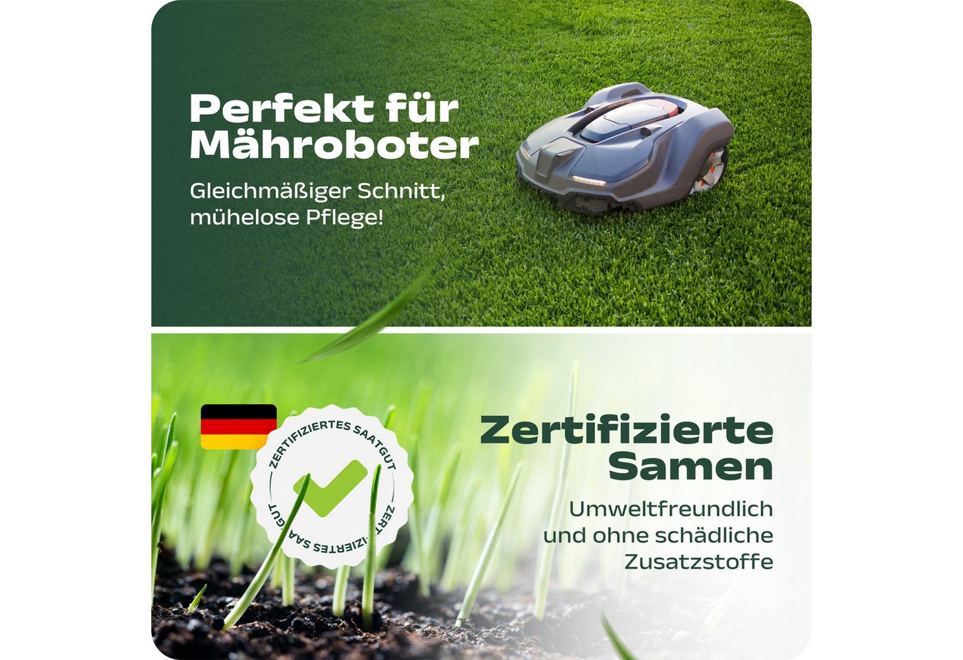 halmland Rasensamen Halmland Premium Rasensamen 5kg schnellkeimend für Sport & Spiel 200m² Bild 3