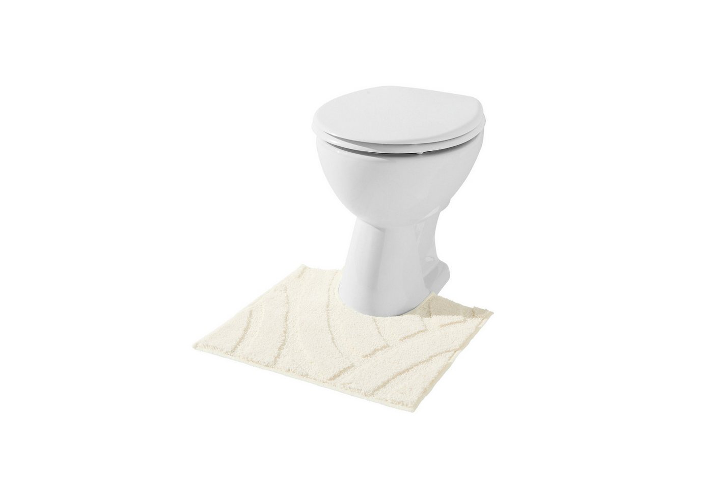 REDBEST WC-Vorleger WC-Umrandung "Napa", Uni/Streifen/Grafik/Hoch- Tiefstruktur Bild 2