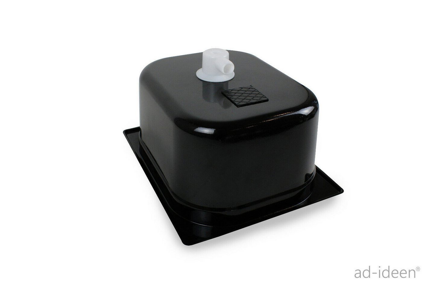 ad-ideen Waschbecken 230V Camping Spüle Technikset 325x265x150mm Schwarz Küche Bild 2