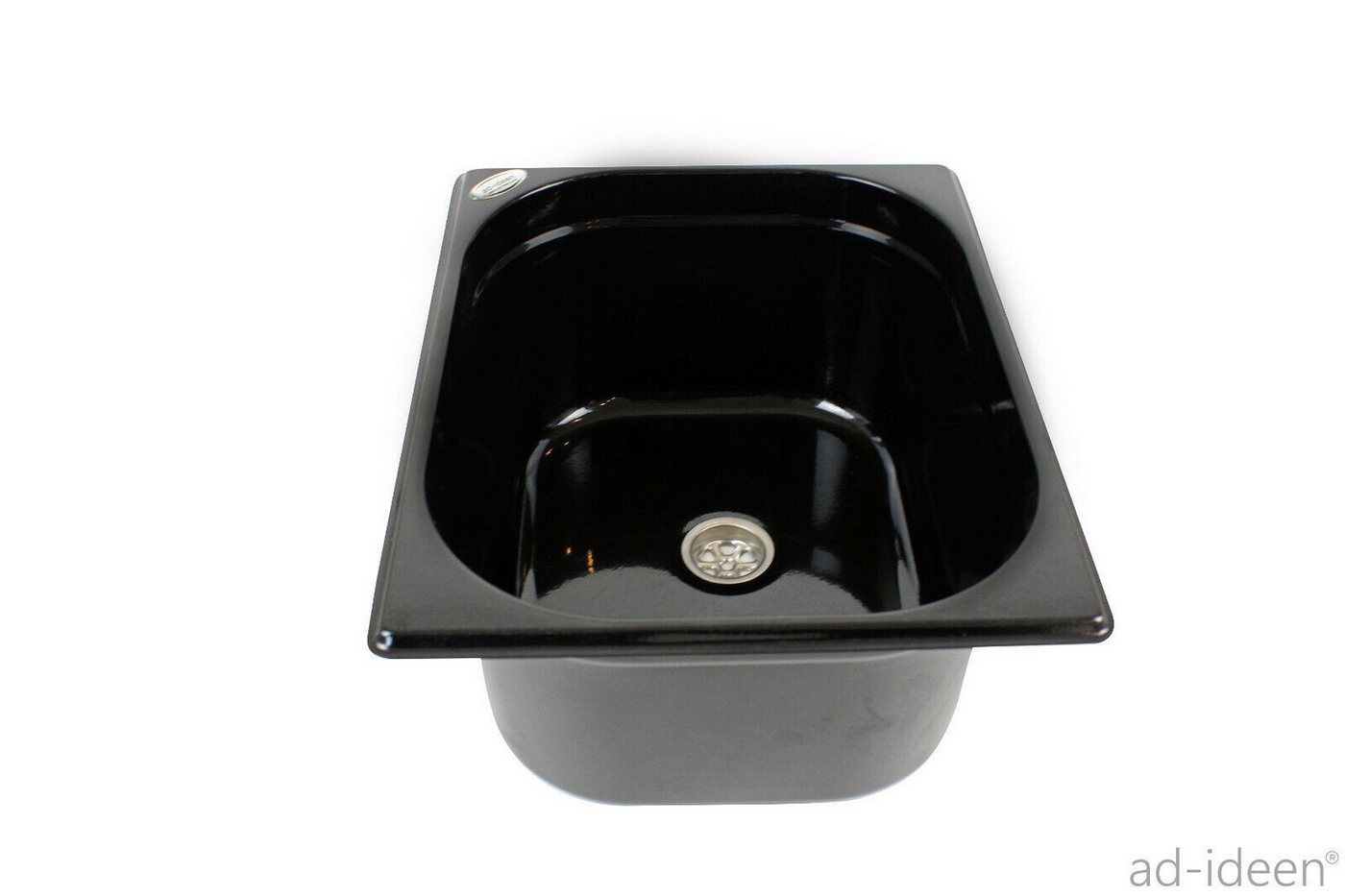 ad-ideen Waschbecken 230V Camping Spüle Technikset 325x265x150mm Schwarz Küche Bild 4
