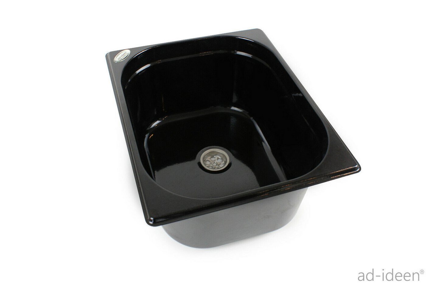 ad-ideen Waschbecken 230V Camping Spüle Technikset 325x265x150mm Schwarz Küche Bild 5